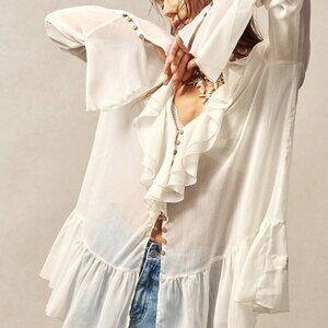 Beige Casual Women's Blouse